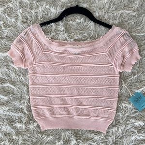 F21 Blush Crop Top